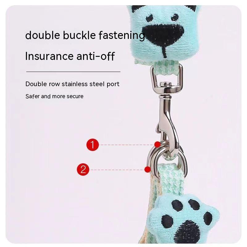 Pet Dog Harness Floral No Pull Cotton Fabric Breathable Reflective Small Medium Dog Harness and Leash Set Adjustable Pet Supply