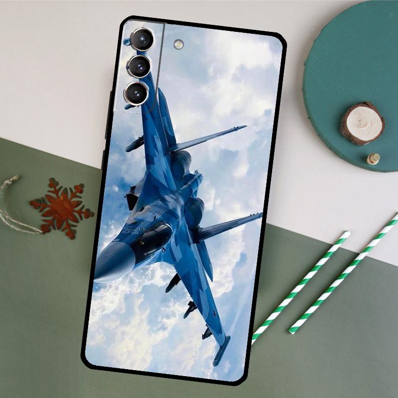 Kampfflugzeuge Hülle Für Samsung Galaxy S23 S22 S21 Ultra S20 FE S10 S9 Note 10 Plus Note 20 Ultra Cover