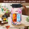 1500ml Vintage Floral Tea Thermos with Infuser Stainless Steel Tea Kettle DripProof Teapot With Tea Infuser Thermo Home Teaware