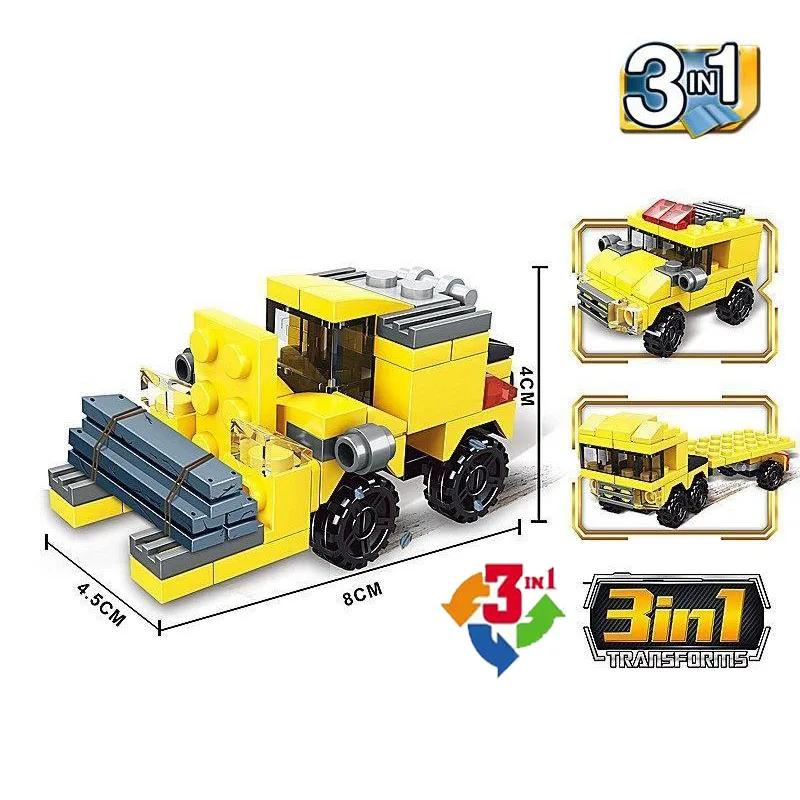 City Patrol Police Motorcycle Car Pursuit Prisoners Model Building Blocks Enlighten Action Figure Toys For Children