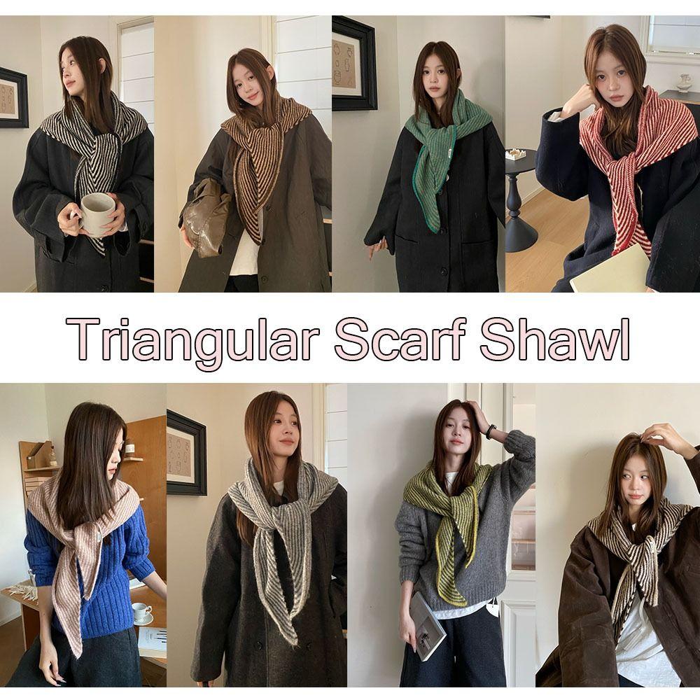 Windproof Triangular Scarf Shawl Large Size Shawl Wrap Fashion Neck Warmer Scarf