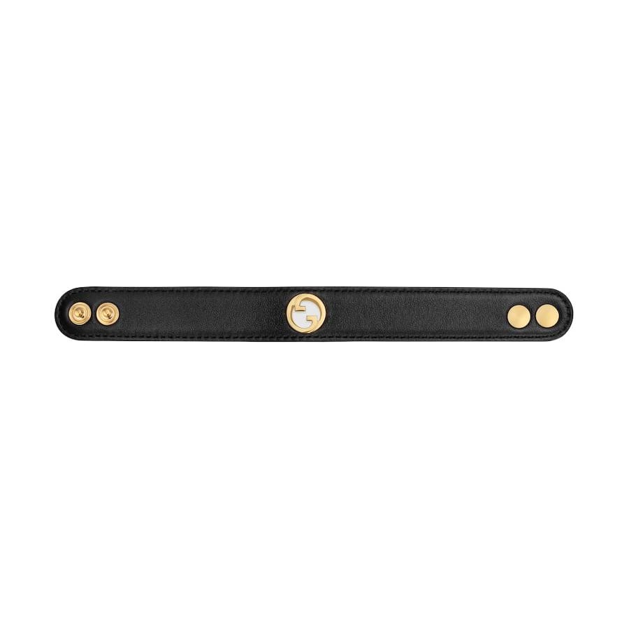 Gucci Leather, Metal Bangles Women's Black 774814IAAEM8029