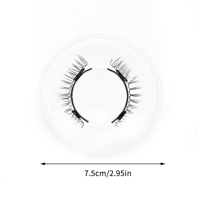 1 Paar Magnetische Wimpernverlängerungs-Set Wiederverwendbare Magnetische Wimpern Und Pinzette Kein Kleber Benötigt Flauschige Falsche Wimpern Make-up