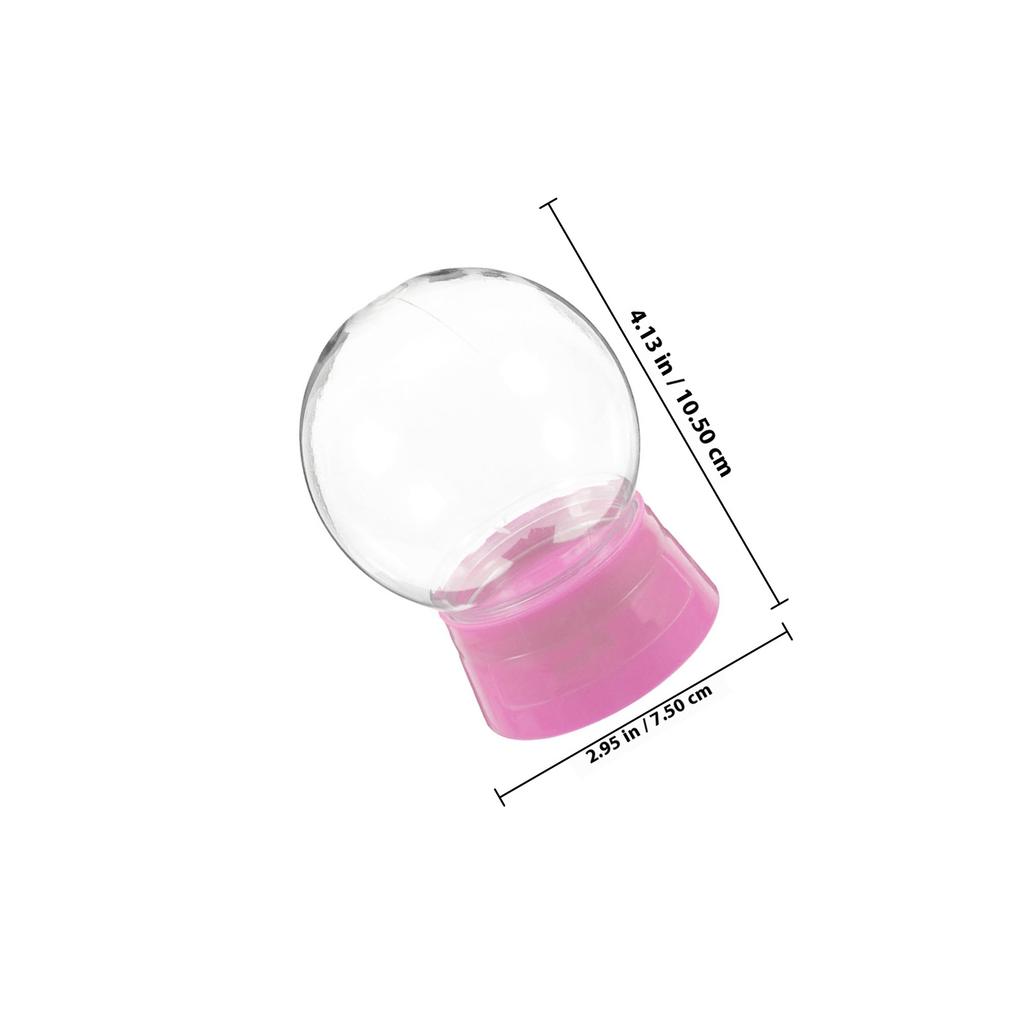 6pcs Empty Snow Globes 270Ml Clear Plastic Diy Water Globe Jar For Christmas Craft Home Decor Snow Globe Supplies Keepsake Dome