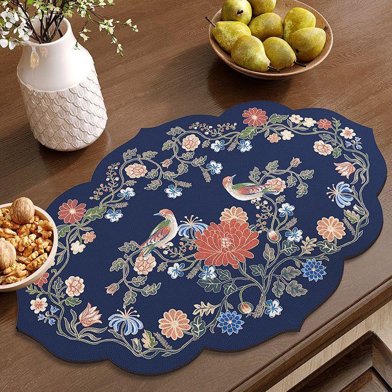 Retro Front Door Mat Irregular Bath Mat Printed Entrance Doormat Absorbent Non-Slip Rug Bedroom Carpet Toilet Bathroom Foot Pad