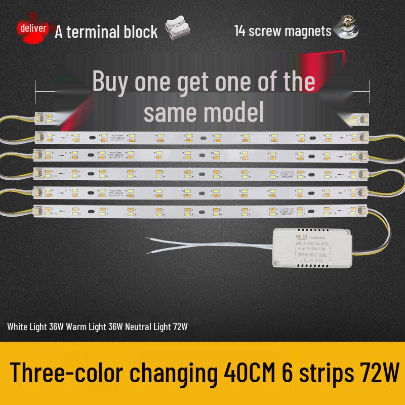 Dimmable LED Ceiling Light Panel: Dual/Triple Color Light Board & Bar