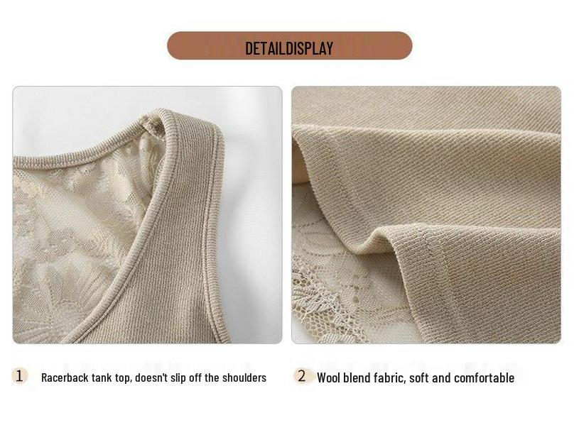 Francouzská sexy krajková tílka s dutými zády pro ženy - Kolekce raného podzimu