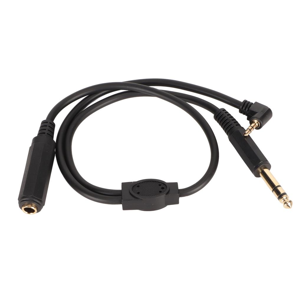 6,35mm Stereo Y Rozbočovací kabel 6,35mm Stereo Samice Jack na 6,35mm Dvoukanálový Samec a 3,5mm Samec