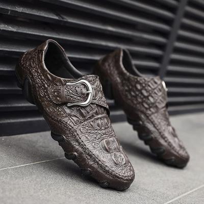New Luxury Brand Genuine Leather Loafers Men Casual Leather Outdoor Walking Shoes High Quality Designer Soft Sole Comfy Moccasin