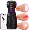 Automatischer männlicher Masturbator Sexspielzeug für Männer KI-Synchronisation Taschentasche APP-Steuerung 9 Saug- 9 Vibrationsmodi Sexspielzeug für Erwachsene für Männer Mund Vagina und Anus