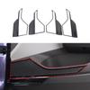 Stainless Steel Gear Box Panel Cover Brushed Black Door Audio Speak Sound Trim Frame For Volkswagen VW T-cross Tcross -