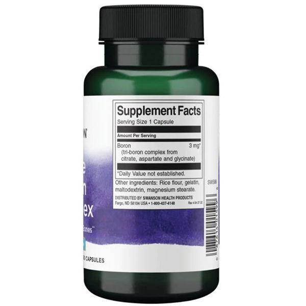 Boron Complex, Triple Boron Complex 3, Swanson 250caps (36280107)