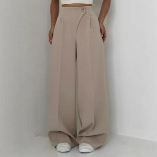 2026 European & American Slim Straight-Leg Long Pants for Women - Fashionable & Casual Design