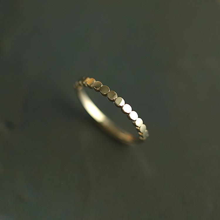 Bague Ouverte Coréenne Élégante en Argent 925 Blanc - Bague de Phalange Rose Empilable de Luxe Léger pour Femme