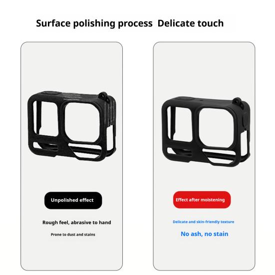 Protector de Lente para Cámara de Acción Cubierta Protectora a Prueba de Golpes Resistente a Impactos Fácil Instalación Funda de Silicona para Cámara de Acción para Insta360 Ace Pro 2