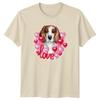 Love Unisexs TShirt Beagle Dog Pet Owner Valentines Day Gift For Her