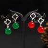 Lindon Women Copper Alloy Zircon Earrings Drop Earrings For Women Wedding Party Gifts