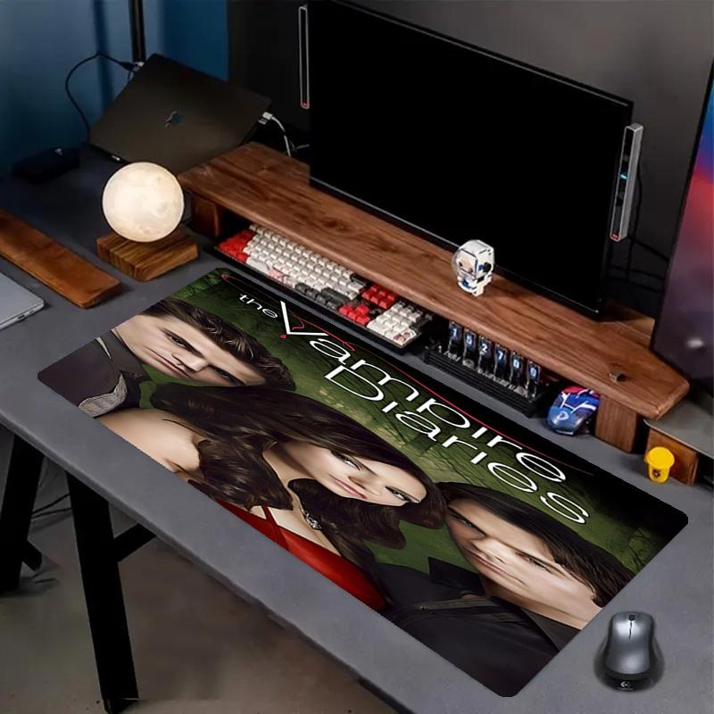 The Vampire Diaries Print Mouse Pad, Anti‑Slip Desktop keyboard Mat, for PC Laptop Gaming Working Daily Use, Cool Festival Surprise Gift