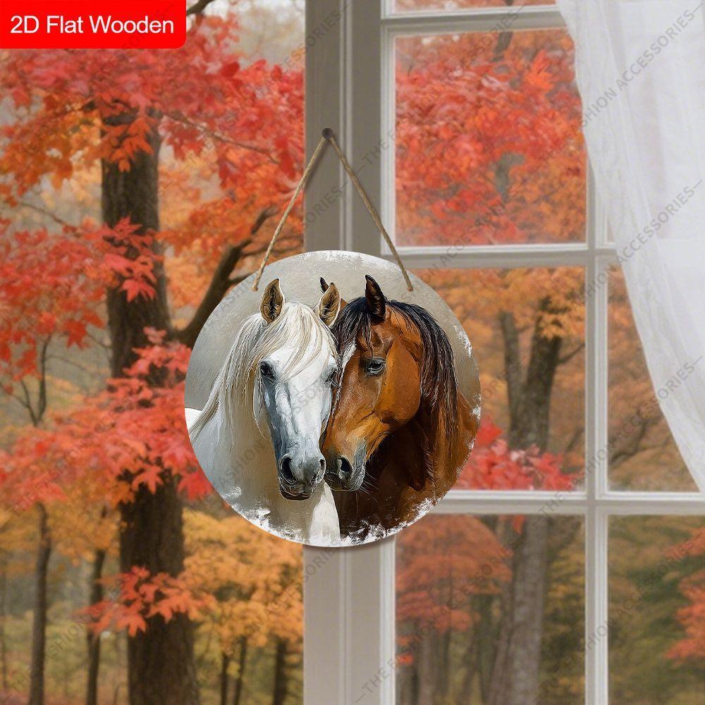 2D Flat Wooden Hanging Decorative Signs, Family Wall or Door Decoration, Garden Decoration, Housewarming Gifts for Friends