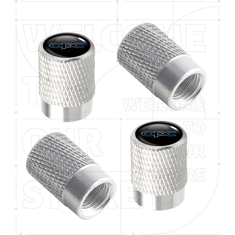 For Opel OPC Line Rocks Insignia Zafira Mokka LOGO 4pcs Car Wheel Tire Valve Aluminum Caps Tyre Stem Covers Airdust Waterproof