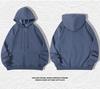 Plus Size Hoodie Men Autumn Winter Fleece Hoodies Solid Color Jacket Hoodies