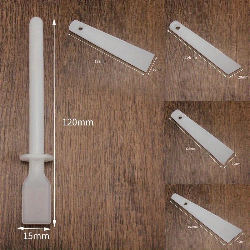 10 Stück/Set Leder Schaber Gummiplatte DIY Handgemachte Lederwerkzeuge Kunststoff PP Praktisches Kleben Lederzubehör