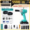 High Torque Rechargeable Electric Impact Wrench 2106 with Lithium Battery for Auto Repair & Woodworking