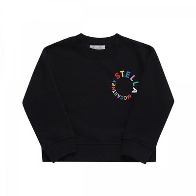 Stella Mccartney Tt4d00 Z0447 930 Round Logo Kids Sweatshirt