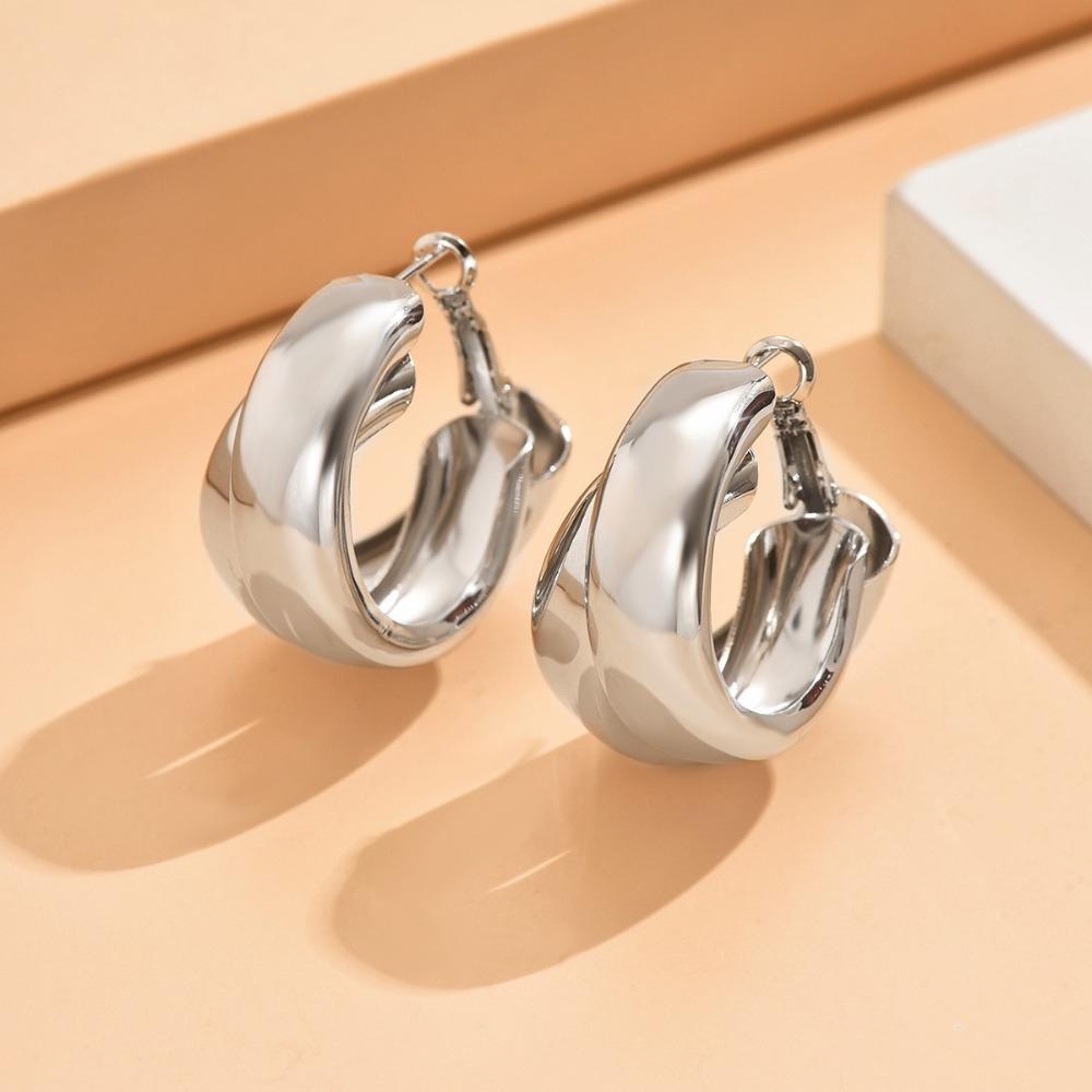 

Массивные серьги-кольца золотого цвета в винтажном стиле, круглые серьги-кольца, роскошные украшения Style 2