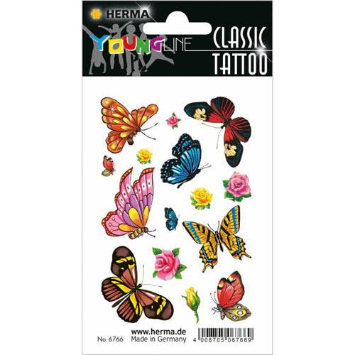 Herma Classic Tattoos Colour Art (Butterflies)