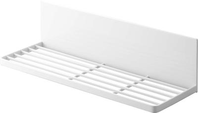 Yamazaki Jitsugyo 3781 Magnetic Drainer Rack White Approx. W42.4 X D14.2 X H12cm Tower Drainer Tray Kitchen Shelf Space Saving with Hook