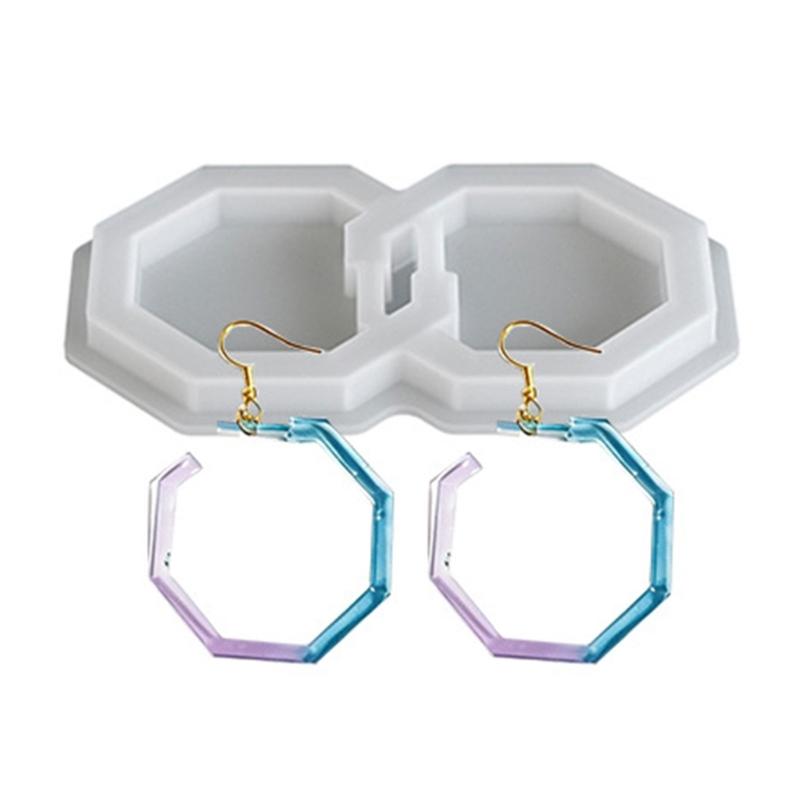 Silicone Earring Mould Portable Jewelry Making Tool for Clay Crafting Supplies 1