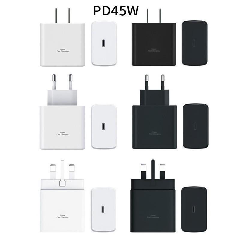 Зарядное устройство Samsung Super Fast Charging 45 Вт - Стандарты EU, UK и US для мобильных телефонов