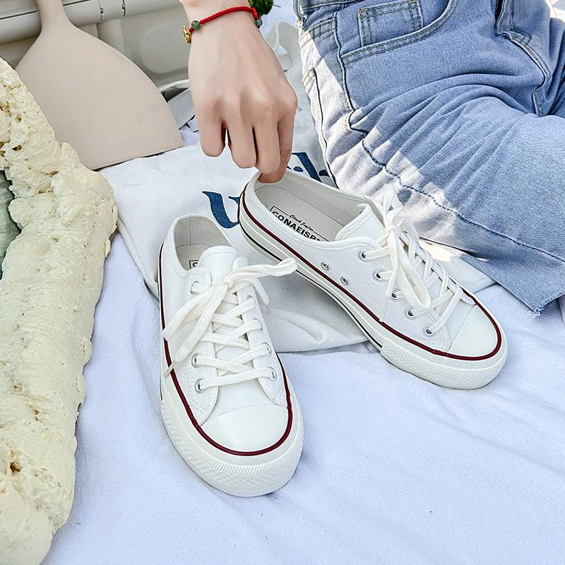 

Полутапочки, парусиновая обувь, универсальные маленькие белые туфли для студенток, летняя корейская повседневная обувь, модная парусиновая обувь 34 белый