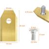 Replacement Blades for Husqvarna Automower 105/G1/210C/265ACX/Solar Hybrid/330X/550/SH/Flymo 1200R Robotic Lawnmower [Set of 45]