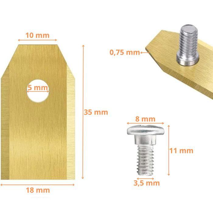 Replacement Blades for Husqvarna Automower 105/G1/210C/265ACX/Solar Hybrid/330X/550/SH/Flymo 1200R Robotic Lawnmower [Set of 45]