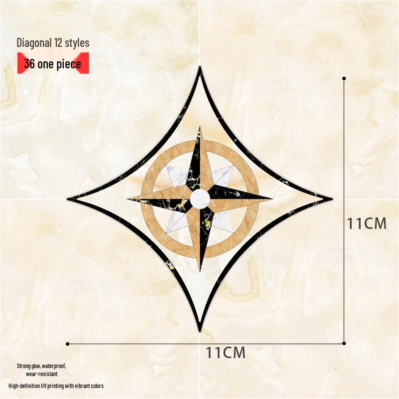 

Waterproof Self-Adhesive Floor Stickers: Creative, Wear-Resistant, Removable Diagonal Tile Stickers