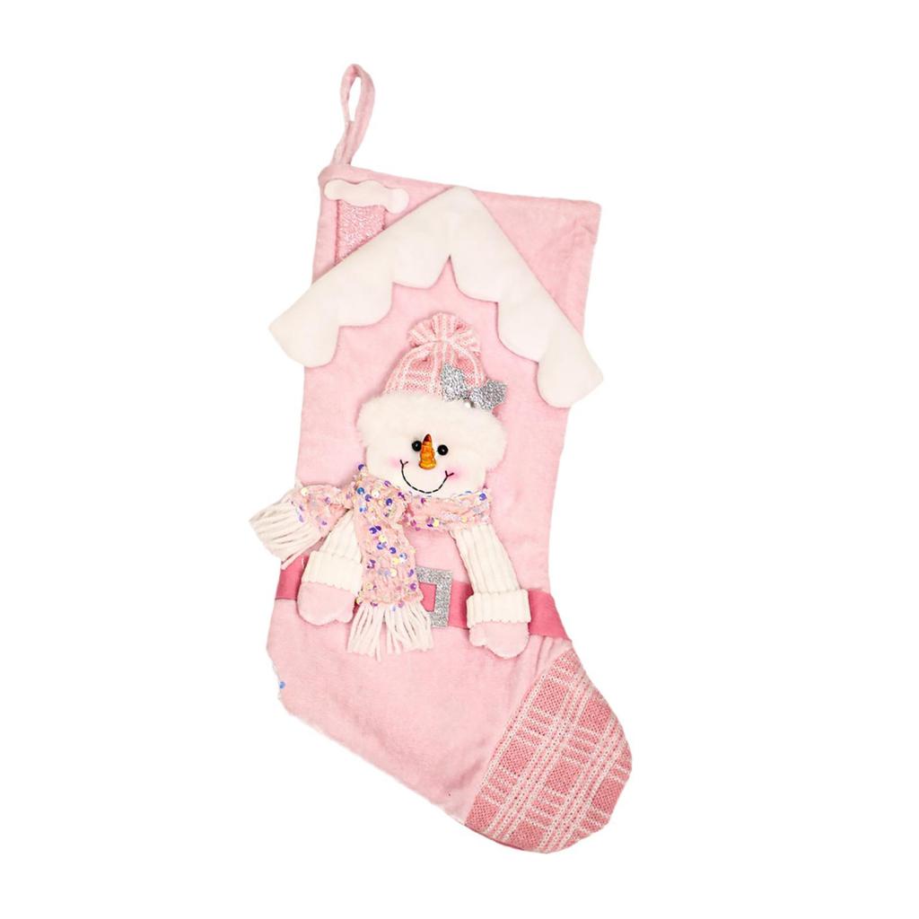 Christmas Stocking Decorative Hanging Ornament for Front Door Holiday Window