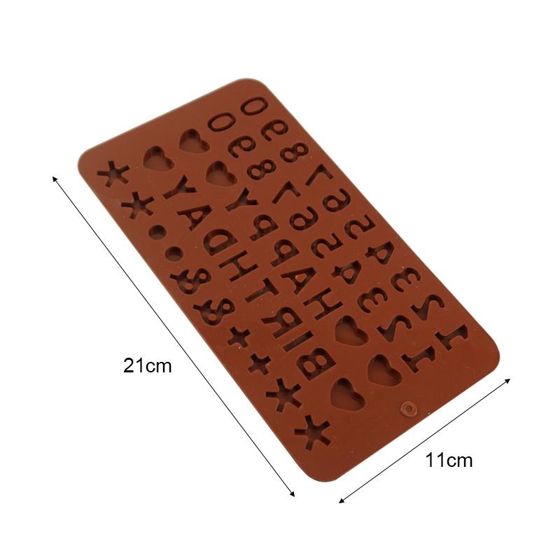 3D Russian Alphabet number Silicone Chocolate Mold Cake Decorating Tools Tray Fondant Molds Jelly Cookies Baking Mould Silicone