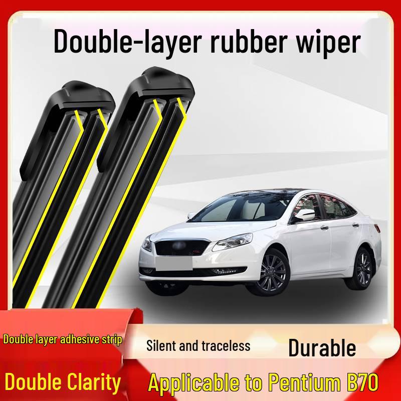 Bestune B70 Silent Bone-Free Wiper for 2014-2018 Models with Double-Layer Rubber Strip