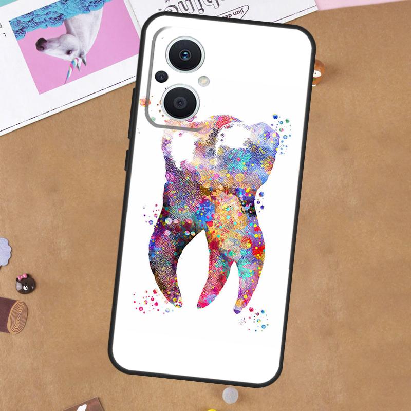 The Dentist Tooth Case For OPPO Reno 4Z 5Z 8T 10 11 Pro 11F 5 6 7 8 Lite OPPO Find X5 X6 Pro X2 X3 Neo Cover