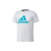 Lässiges Sport-Rundhals-Kurzarm-Herren-T-Shirt Weiß FT9735