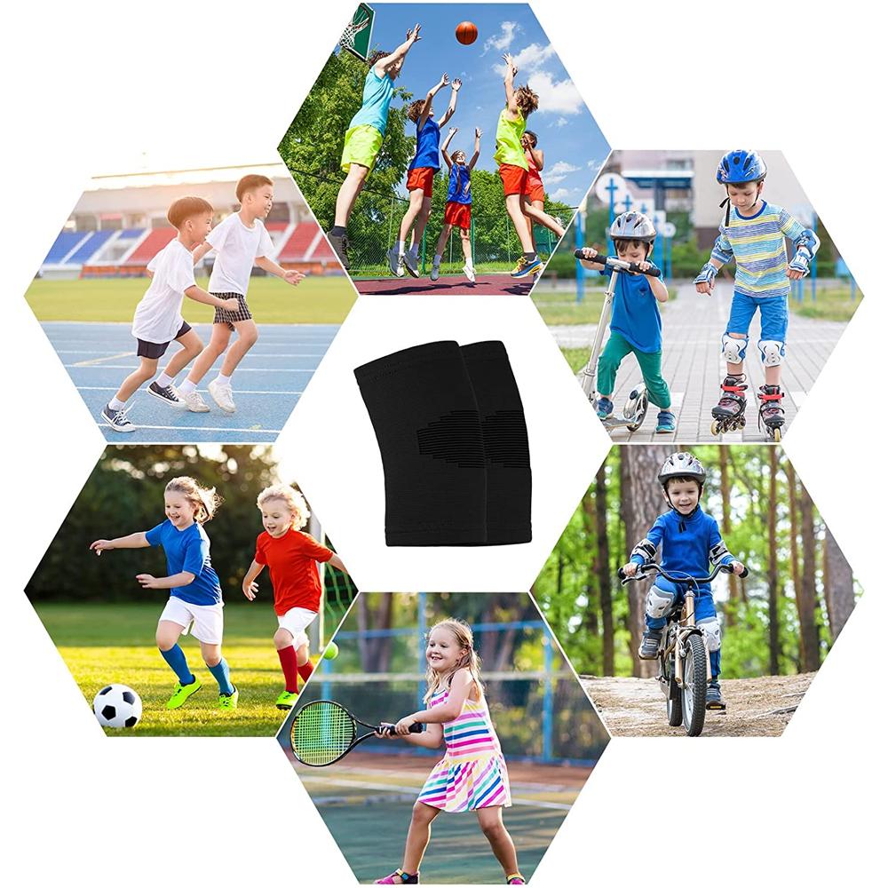 Manicotto a compressione per ginocchio per bambini Ginocchiera per bambini Supporto per ginocchio per bambini Ginocchiere per bambini per Basket Pallavolo Attività Sportive Uso Pratico