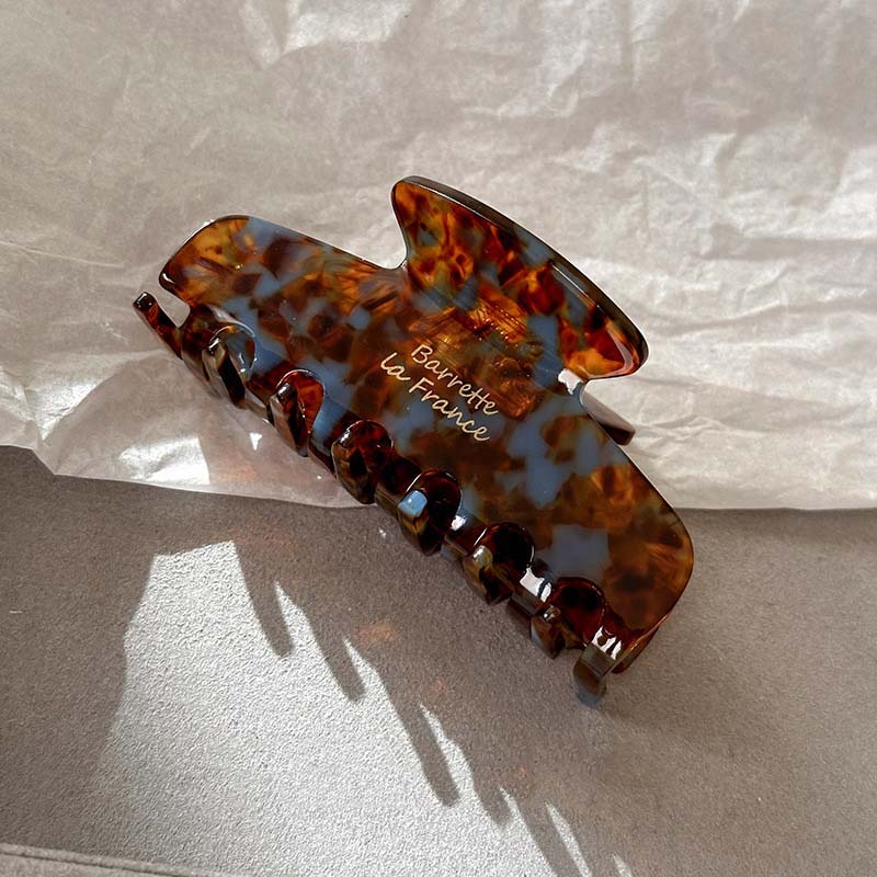 France Fashion Acetate Grab Clip Retro Shark Clip Hair Claw for Women Girls Commute Outfit Matching Hair Accessories