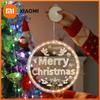 Merry Christmas LED Fairy Lights Santa Claus Elk Living Doors Windows Decoration New Year Gift 2025 Christmas Tree Hanging Light