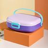 Portable 1300ML Divides Lunch Box Reusable Creative Outdoor Picnic Box BPA-Free 4 Compartment Food Container Student Children LI