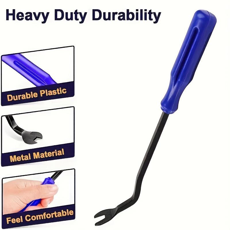 1Pcs Heavy-Duty Car Trim Removal Tool - Professional Clip Puller, Rivet Remover, Durable Pry Bar for DIY Auto Panel, Door & Window Repair