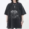 Anime Jujutsu Kaisen T Shirt Makora Vintage Gothic Washed T-shirt Summer O-Neck Short Sleeve Cotton Tees Tops Men Clothing