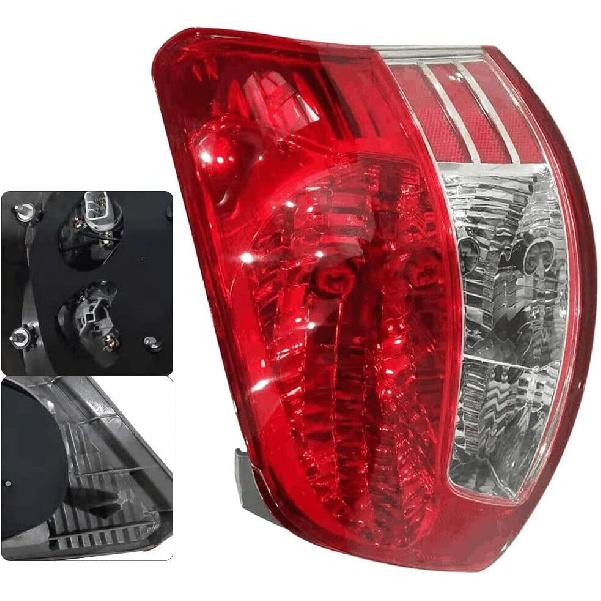 

Fits Toyota Yaris Sedan 2007-2012 Rear Tail Light Lamp Halogen Right Passenger Side Replacement Clear & Red Lens (Right Side) Right Side