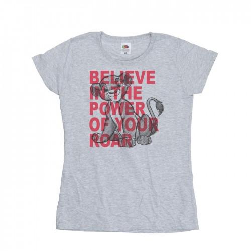 

Disney Womens/Ladies The Lion King Power Of Roar Cotton T-Shirt білий